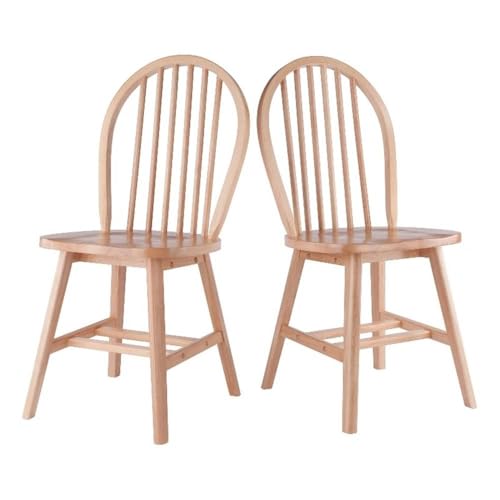 Winsome Windsor 2-Piece Chair Set, Solid Wood, Natural...