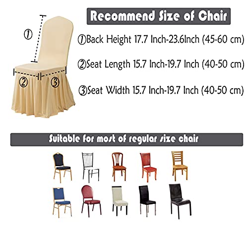 Dimatic HUIEN-BAIZHE-XIANGBING-4 Dining Room Chair Covers Set Of 4, Stretch Parsons Slipcovers thumb #4