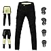 ForMTRider Motorcycle Pants with Aramid Lining CE Armored Motorcycle Jeans Protective Riding Jeans for Enhanced Safety,Black,S=32W/30L