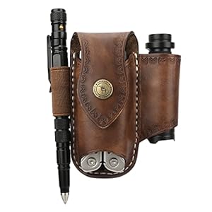 Tourbon T-LP00278 Lederscheide Multitool Organizer