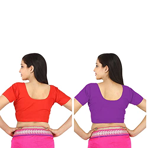Image of Namita Women's Rubia Cotton Solid Half Sleeve Blouse