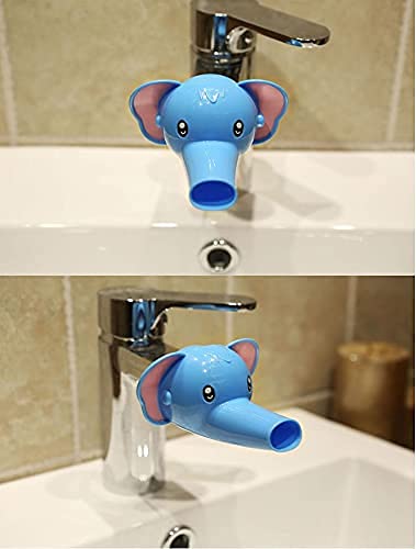 Image of Rubber Hands Washing Elephant Water Tap Holder Faucet Extender for Kitchen and Bathroom (Multicolour, Standard Size)(Pack of 1)