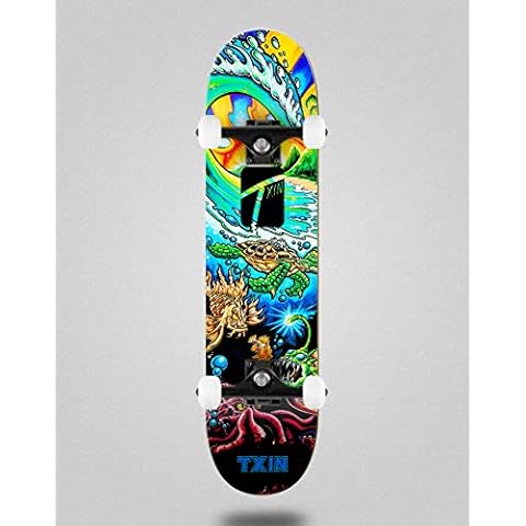Monopatín skate skateboard complete Txin Turtle paradise (7.875) Cover