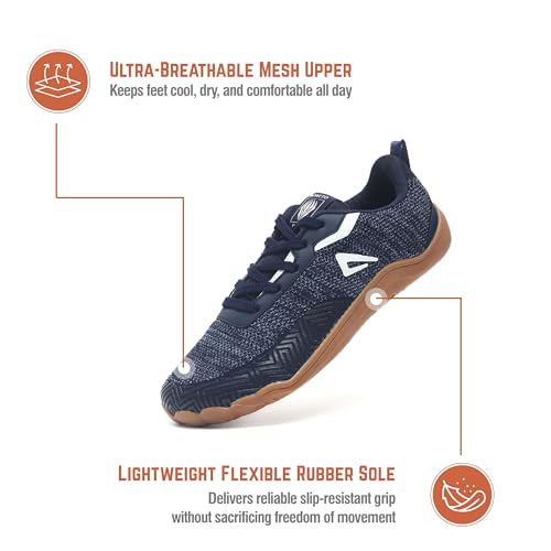 Image of Impakto Core Step Barefoot Shoes for Men | Lightweight & Breathable | Ideal for Training, Running on Soft Ground, Workout & Yoga | Minimalist Zero-Drop for Natural Movement | Anti-Skid & Rubber Sole