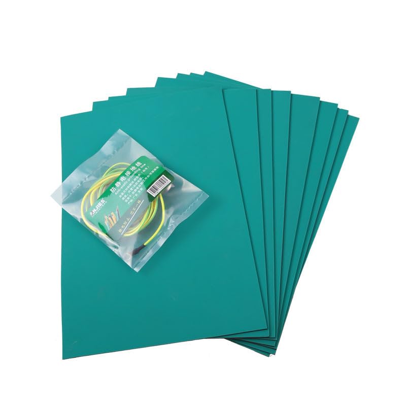 Alfombrilla antiestática resistente al calor, duradera, para banco de trabajo, para reparación y montaje, 30 x 40 cm (paquete de 10)
