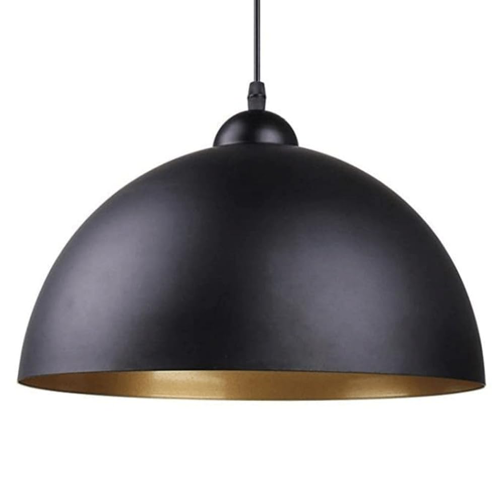 Lustre en métal de style pour corriger un éclairage éblouissant, suspension bol anti-reflets