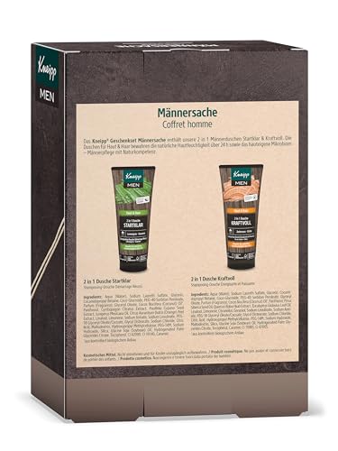 Kneipp Geschenkset Männersache - 2 in 1 Männerduschen von Kneipp in Originalgröße - Wellness Geschenk für Männer – Kneipp Men: Männerpfleg mit Naturkompetenz - 2 x 200ml