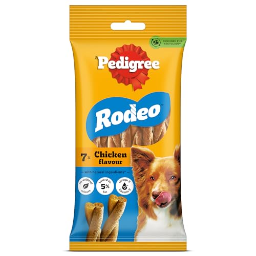 Pedigree Rodeo Dog Treats With Chicken 7 Sticks 123g
