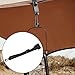 Menolana Canopy Hanging Clip Tent Accessory Adjustable Strap Tent Pole Hanging Hook for Flags Garbage Bags Booth Business Exhibitions