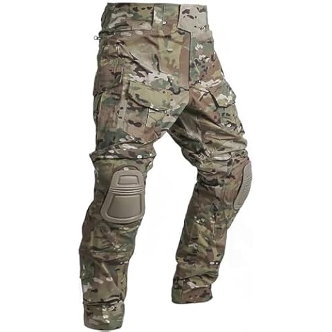 EMERSONGEAR G7 Paintball Pants with Knee Pads，Tactical Men Combat Pants，Army Airsoft BDU Outdoor Trousers Cover