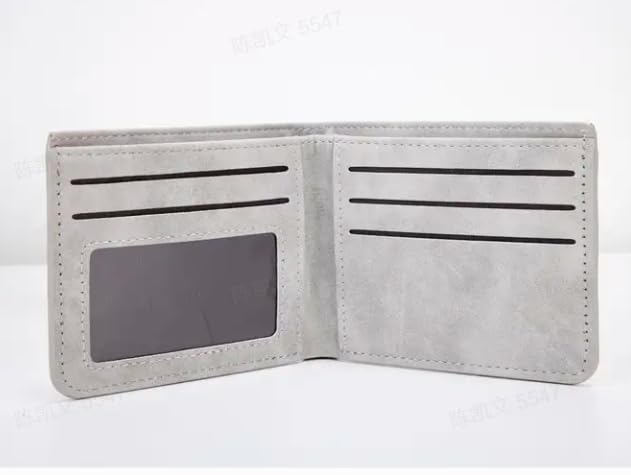 Antimbee Men's Shielded Bifold Wallet Soft Grey Western Style3