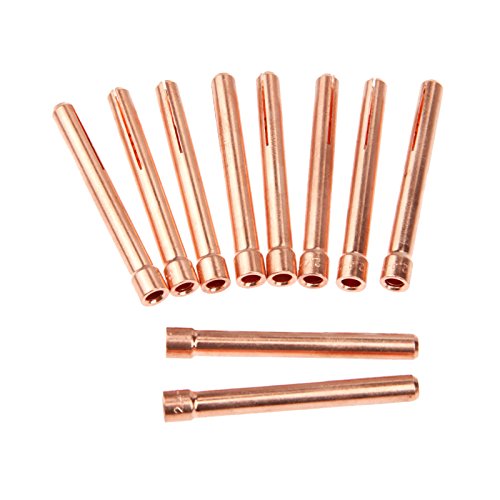 Image of 10PCS 3 /32 inch(2.4mm) TIG Collet Tips & Bodies Kit | Replacement for WP17-26 TIG Torch Series