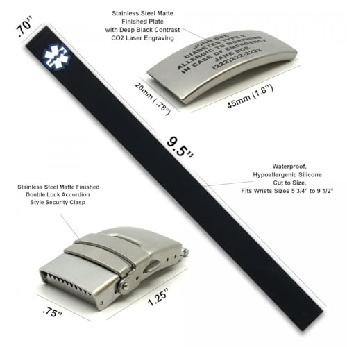 Universal Medical Data 973001001 Sport Medical Alert Bracelet thumb #1