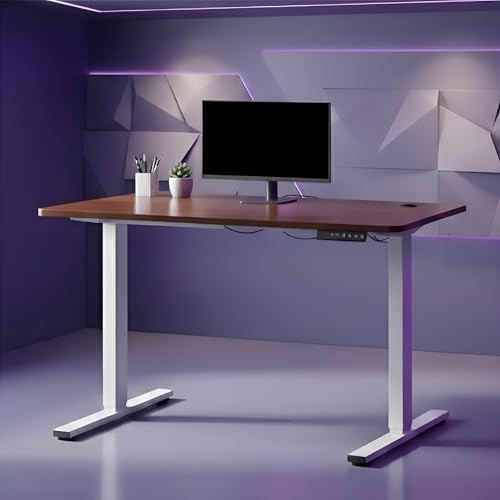 Image of Wakefit Study Table | 5 Yr Warranty | Standing desk, Computer Table for Home Pc, Electric Height adjustable, Digital Display & 4 Memory Presets, Free Installation, Modern Ergonomic Wobble-Free- L160Cm