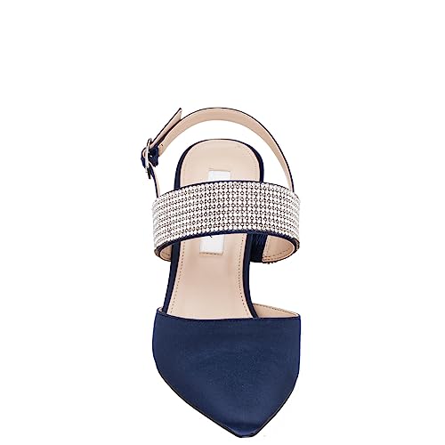 NINA Tenille - Women's Heeled Sandals Shoes - Crystal Pointed-Toe Mid-Heel Dress Pump - Elegant and Comfortable Women's Shoes - Casual and Dress3