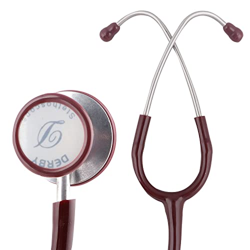 Image of Dr. Tech Cardiology AL Stethoscope Heart Beat Monitoring Chest Piece Medical Instrument for Doctors, Nurses (Brown)