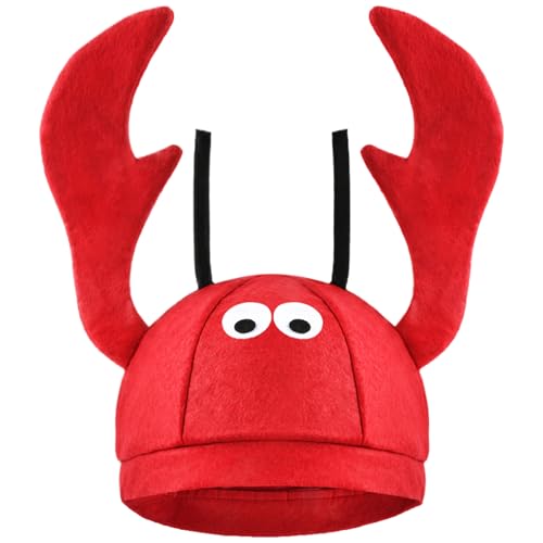 YAJIMAOY Chapeau de homard réglable amusant pour carnaval, Halloween, Pâques, cosplay