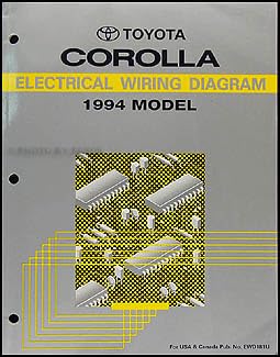 Cover of the 1994 Toyota Corolla Wiring Diagram Manual