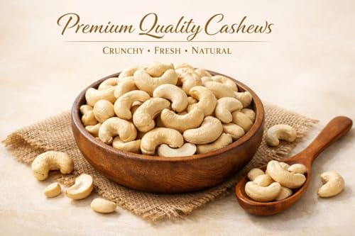 Image of NutraVibez Premium Cashews 400G | Crunchy Whole Cashew Nuts | Healthy Protein-Rich Snack | Immunity Booster | Gluten-Free, Vegan | Fresh & Crunchy Kaju - 400 Gm