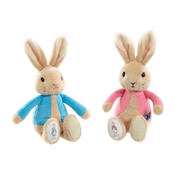 Peter Rabbit knuffel 19cm blauw/roze