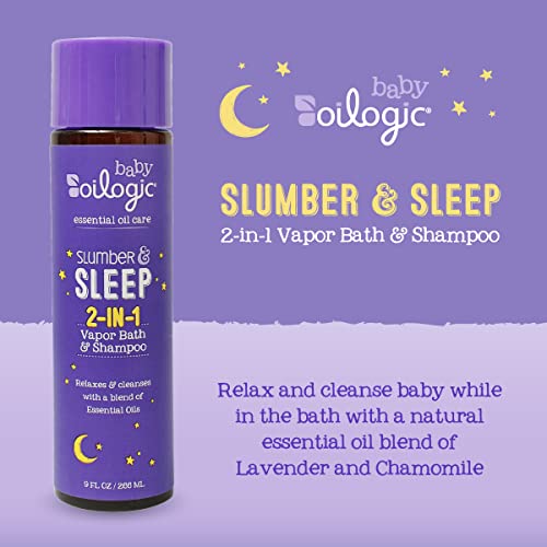 Oilogic Slumber & Sleep Essential Oil Vapor Bath Relief For Babies & Toddlers - Made With 100% Pure And Natural Blend Of Essential Oils, Lavender, Chamomile - 266Ml (9 Fl Oz) #TOP1