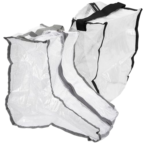 Angoily Bolsas para Botas Cortas 2 Piezas Negras y Grises Impermeables Cremallera, Bolsa de Almacenamiento Portátil para Viaje y Hogar, Funda Protectora Transparente Antidespolvoreo
