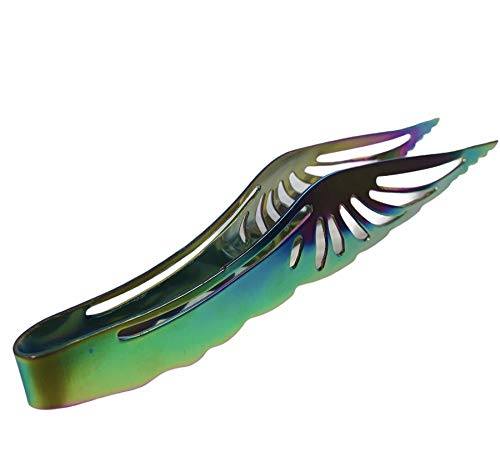 Hookahrized Shisha Kohle Zange | Wing Flügel Design | Rainbow | 23 cm | Aluminium – Bild 4