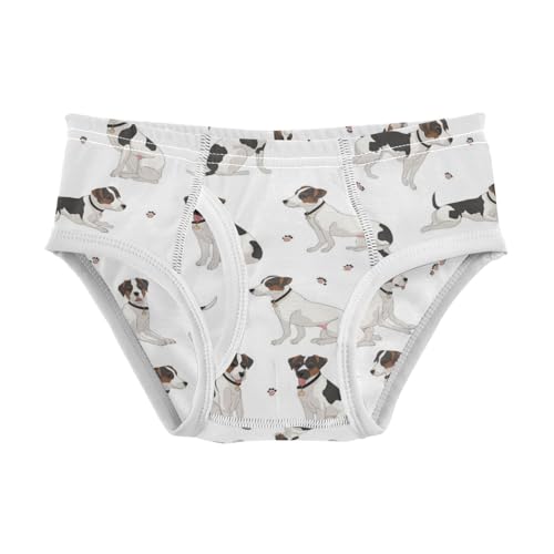 Wusikd White Black Dog Boys' Underwear Cotton Boys Briefs Soft Toddler Underwear 2T