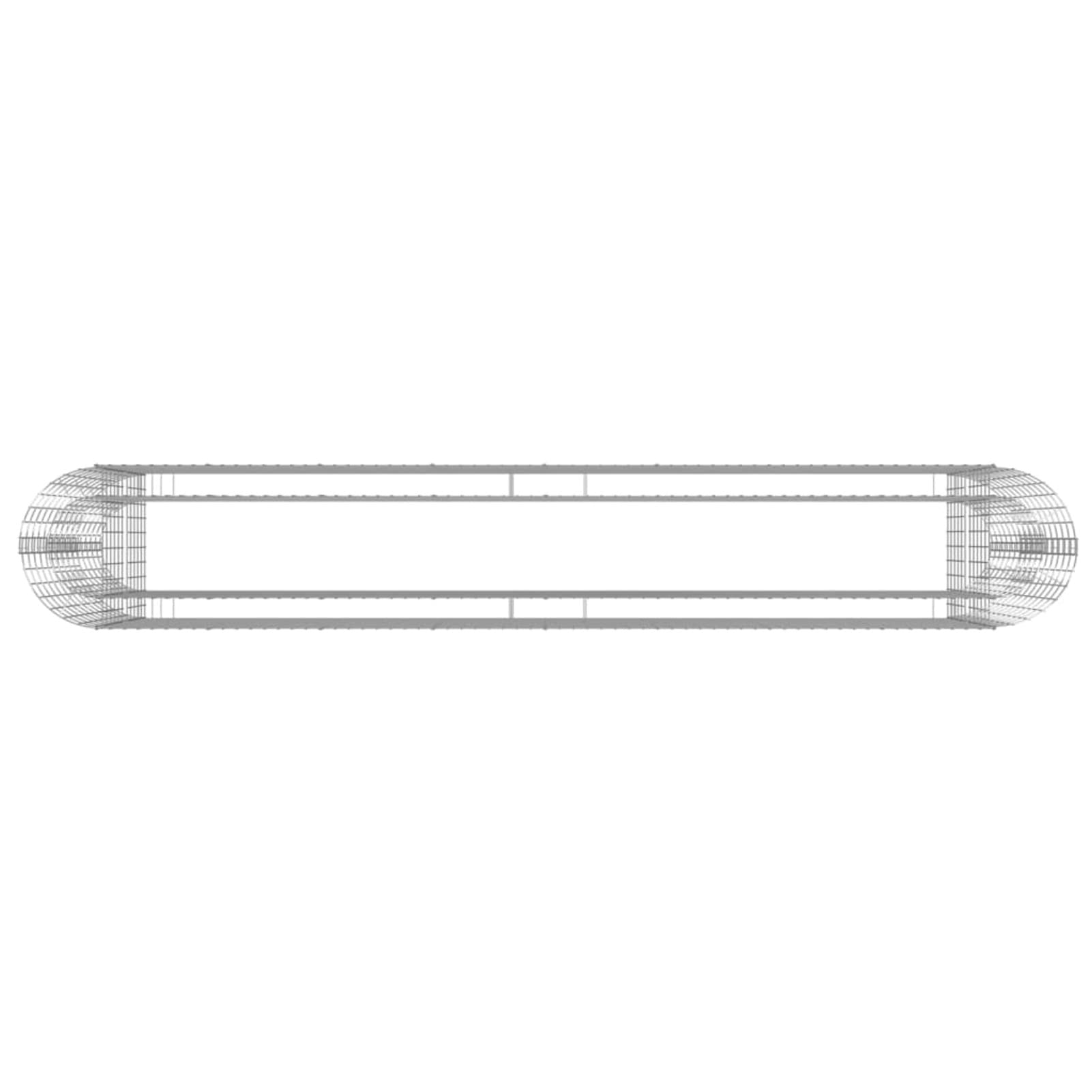Chusui Arriate de gaviones, Macetas para Flores Y Plantas, Jardineria Maceteros, Huerto Urbano Terraza, Mesa De Cultivo, Mesa Cultivo, de Hierro galvanizado 330x50x100 cm