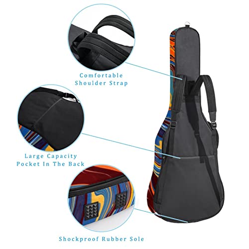 Housse imperméable pour guitare acoustique avec double bandoulière et poche, Multicolore 01., 42.9×16.9×4.7 in… - Les Beatles, Paul McCartney, John Lennon, RIngo Starr, George Harrison Housse imperméable pour guitare acoustique avec double bandoulière et poche, Multicolore 01., 42.9x16.9x4.7 in… – Image 4