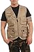 Produktbild Mivaro Herren Safari-Weste mit vielen praktischen Taschen, funktionale Arbeitsweste, Outdoor-Weste, Größe:XL, Farbe:Beige