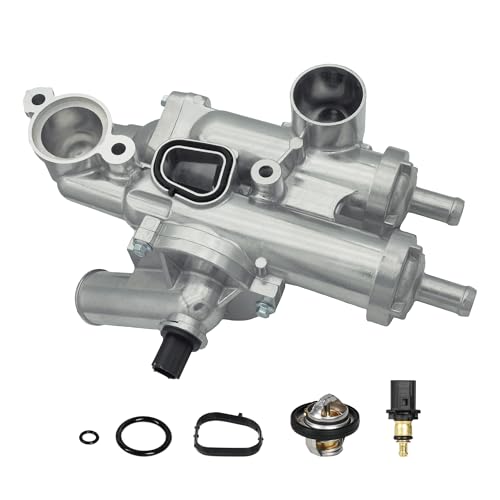 NOVAPARTS 68003582AB Upgrade Aluminium Thermostat Housing Assembly for Dodge Jeep Chrysler 200 Sebring Compass Patriot Avenger Caliber Journey 1.8L 2.0L 2.4L #902-319