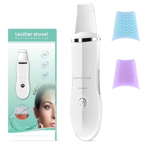Bwaliffury Peeling Ultrasónico Facial, Skin Scrubbe, Espatula para Limpieza, 3 Modos Limpiador Facial Ultrasónico, Depurador de Piel para Limpieza Profunda para Eliminar Puntos Negros y Reafirmación