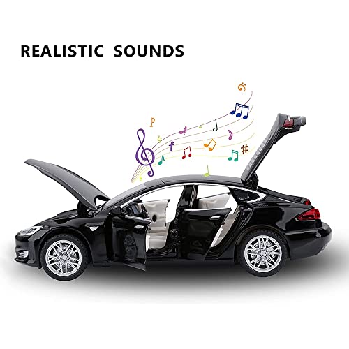 Image of DEUSON ECOM 1:32 Scale Die cast Metal Toy Car for Kid Model S Light Sound Pullback