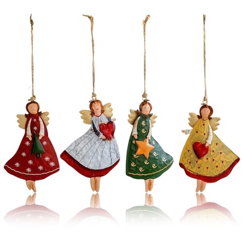 4 Pcs Weihnachtsengel,Weihnachten Engel Anhänger Weihnachtsbaum Engel...