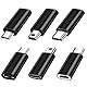 SHUBEIEUMI USB C Adapter 6 Stück, Micro USB auf USB C Adapter, Mini USB auf USB C Adapter, Unterstützt 2,4 A Schnellladung und Datentransfer, Kompatibel mit Laptops, Tablets, Phone usw