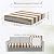 Newwiee 8Pcs Outdoor Stretch Cushion Covers Patio Stripe Sofa Cushion Cover Slipcovers Replacement Patio Furniture Couch Cushions Cover Chair Seat Cover Washable Soft Protector for Pet (Khaki)