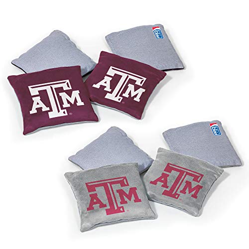 Image of NCAA College Dual Sided Bean Bags by Wild Sports, 8 Count, Premium Toss Bags for Cornhole Set - Great for Tailgates, Outdoors, Backyard