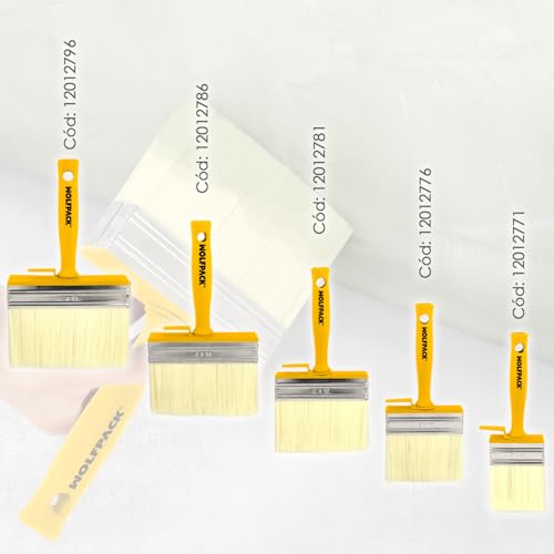 Professioneller Deckenpinsel, 120 x 30 mm, weiße Borsten, ergonomischer Griff, mit Haken, professioneller Malerpinsel