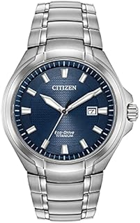 Citizen Men's Eco-Drive Modern Paradigm Watch in Super Titanium, Blue Dial (Model: BM7431-51L)
