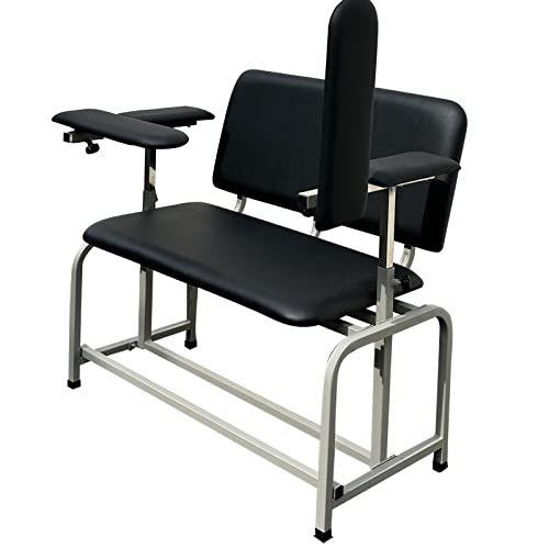 Helsevesen Extra Wide Seat Phlebotomy XXL Bariatric Blood Drawing Clinical Chair with Padded Extra Wide Seat, –Mommy & Me Blood Drawing Chair with Adjustable Armrest, 2024.11