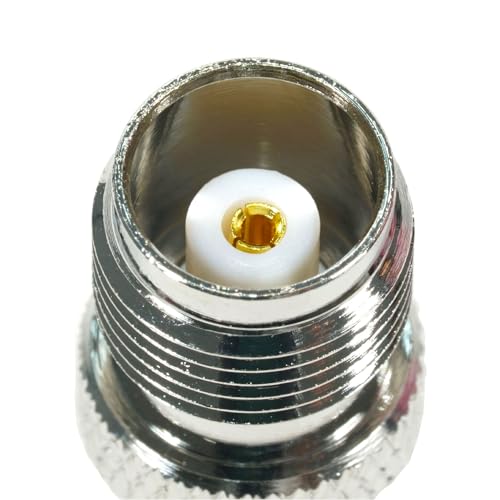 Fohevers 2 Pcs SMA Female to TNC Female Jack Adapter RF Coaxial Connector for 4G 2G 3G USB WiFi CB Radio, TNC/F-SMA/F - Image 3