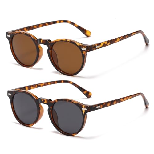 Image of Gleyemor Kids Polarized Cute Round Sunglasses for Kids Girls Boys Age 3-8