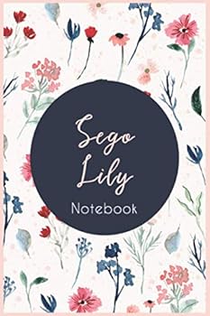 Paperback Sego Lily notebook : notebook journal flower, an original idea for gift: Sego Lily flower notebook Book