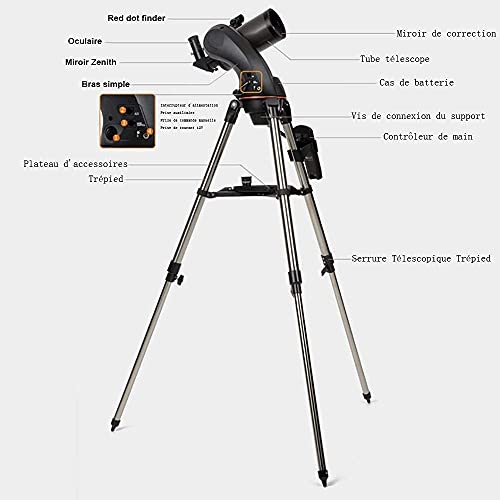 41p1ZYcLNKL EOTECK Telescope - LLL Astronomical Telescope Professional Deep Space Stargazing High Definition Adult Student Kids Beginner, M(Outdoor Observation) - Image 8