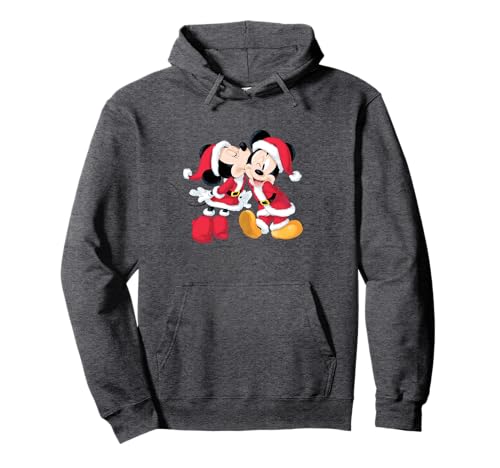 Disney Santa Mickey und Minnie Mouse Holiday Pullover Hoodie