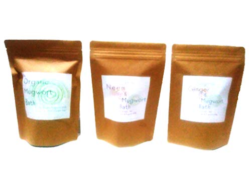 Organic Mugwort Bath 15pc/オーガニックよもぎ風呂 15パック よもぎ蒸し 妊活 温活 ハーブ風呂 薬湯 入浴剤