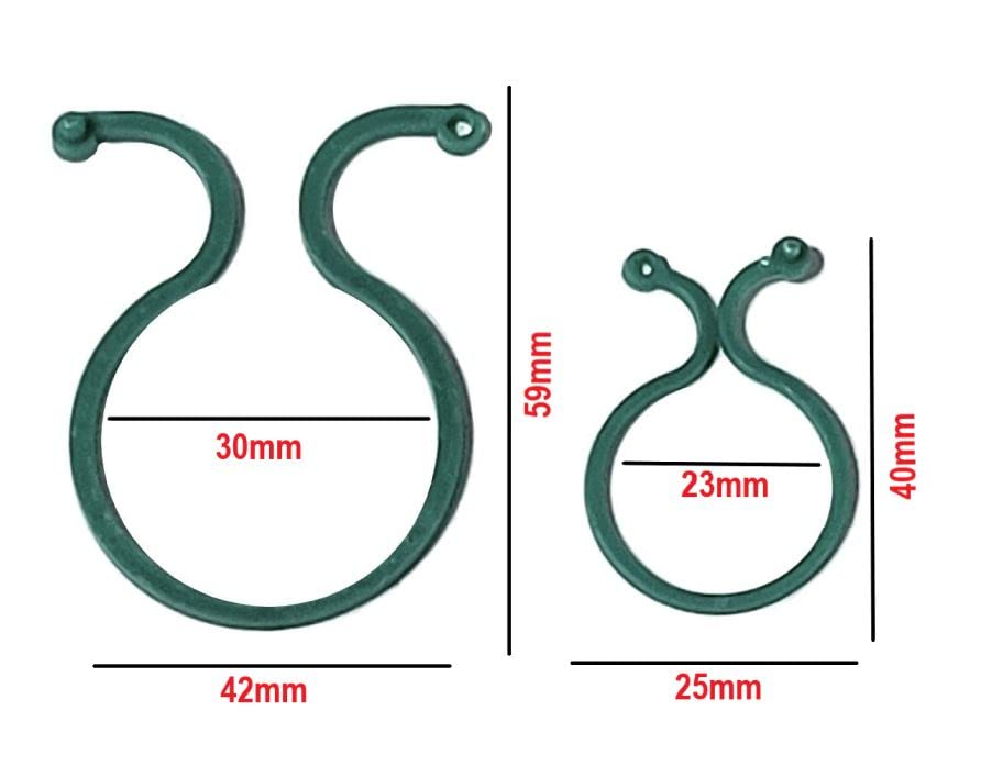 Simply Products 50pc Garden Plant Clips, Cane & Plant Support Clips, Twisty Plant Rings for Securing Plants/Stems Reusable - Image 3