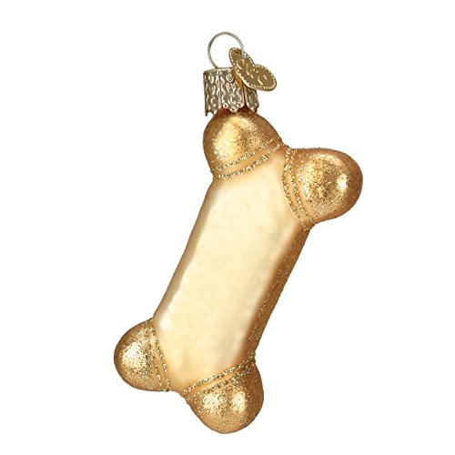 Old World Christmas Pet Accessories Glass Blown Ornaments for Christmas Tree Dog Biscuit, Brown, 2.750 - Image 3