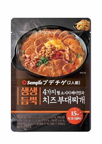 【Sempio】プデチゲ 450g (2人前) 本場 韓国食品 レトルト スープ セムピョ (1個, プデチゲ)のサムネイル
